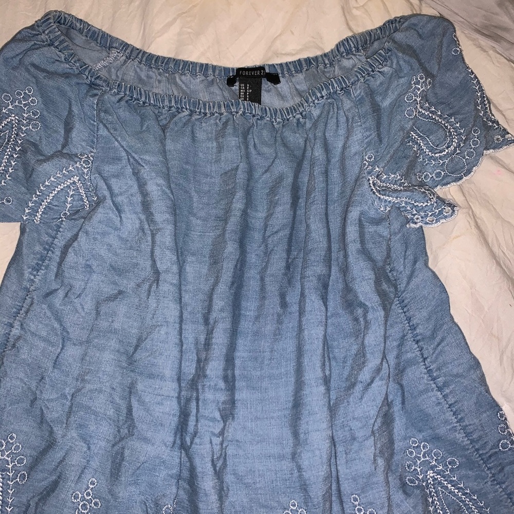 Forever 21 shoulderless top